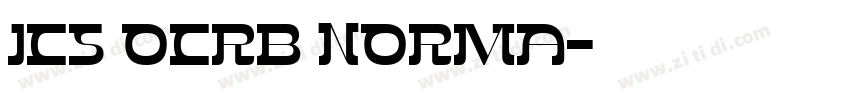 ICS OCRB Norma字体转换